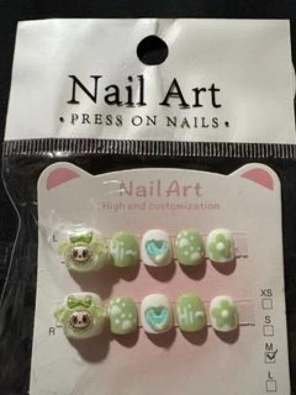 Lot of 16 Kids Size Press On Nails